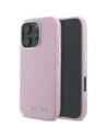 Karl Lagerfeld Saffiano Voll umschlossenes verlängertes Metall-Logo MagSafe Apple iPhone 16 Pro rosa