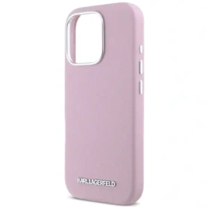 Hurtownia GSM - Etui Karl Lagerfeld Saffiano Full Wrapped Elongated Metal Logo MagSafe do Apple iPhone 16 Pro růžový - KLD21942 - {ean13} - Hurt
