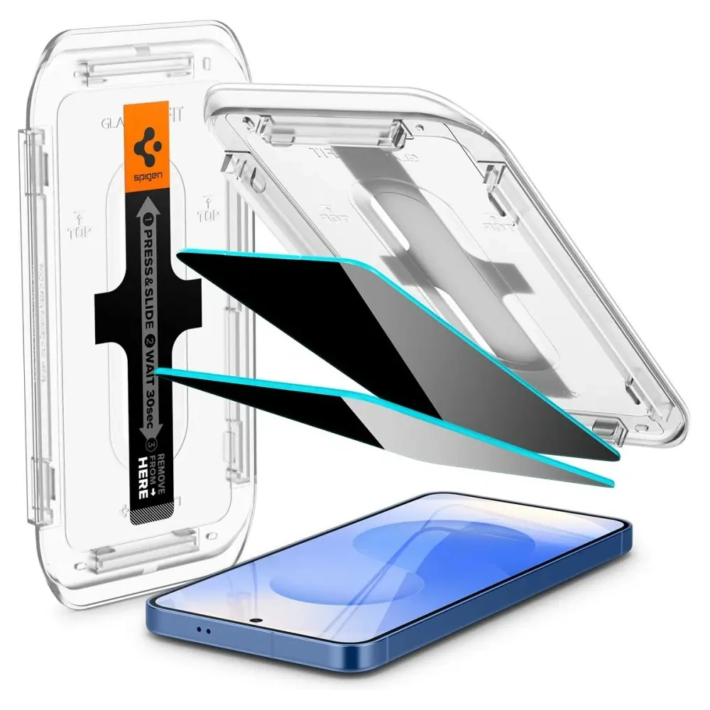 Hurtownia GSM - Szkło prywatyzujące Spigen GLAS.tR ez Fit HD Samsung Galaxy S24 / S25 Privacy [2 PACK] - SPN16683 - {ean13} - Hurt