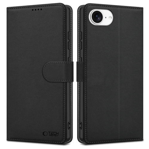 Etui z klapką Tech-Protect Wallet Apple iPhone 16e Matte Black