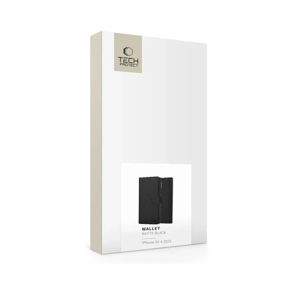 Hurtownia GSM - Tech-Protect pénztárca Apple iPhone 16e Matt Fekete - THP3921 - {ean13} - Hurt