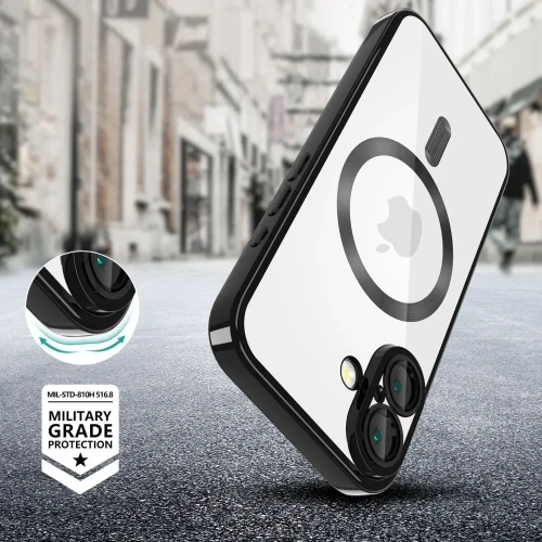 Etui Tech-Protect MagFlex MagSafe Apple iPhone 16e Shiny Black