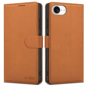 Hurtownia GSM - Etui z klapką Tech-Protect Wallet Apple iPhone 16e Hnědá kůže - THP3930 - {ean13} - Hurt