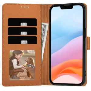Hurtownia GSM - Etui z klapką Tech-Protect Wallet Apple iPhone 16e Hnědá kůže - THP3930 - {ean13} - Hurt