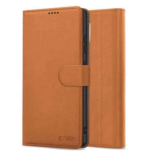 Etui z klapką Tech-Protect Wallet Apple iPhone 16e Saddle Brown