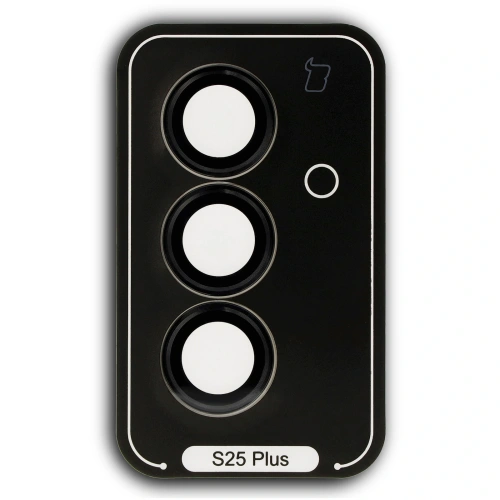 Szkło hartowane na aparat z aplikatorem Bizon Glass Snap Lens do Samsung Galaxy S25+ Plus czarne