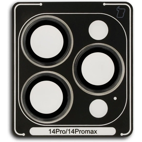 Szkło hartowane na aparat z aplikatorem Bizon Glass Snap Lens do Apple iPhone 14 Pro / 14 Pro Max czarne