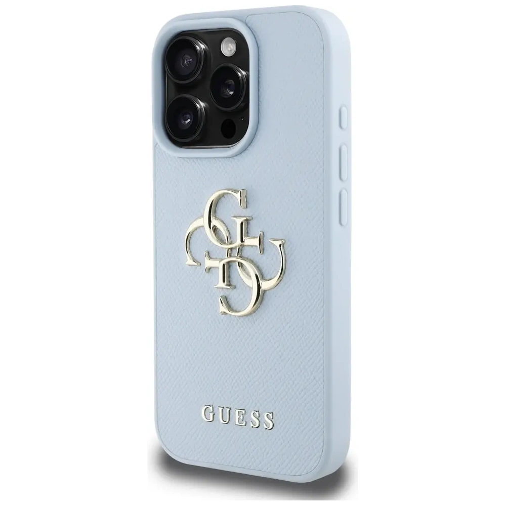 Hurtownia GSM - Etui Guess Grained Big 4G Logo Small Classic Logo do Apple iPhone 16 Pro modré - GUE4371 - {ean13} - Hurt