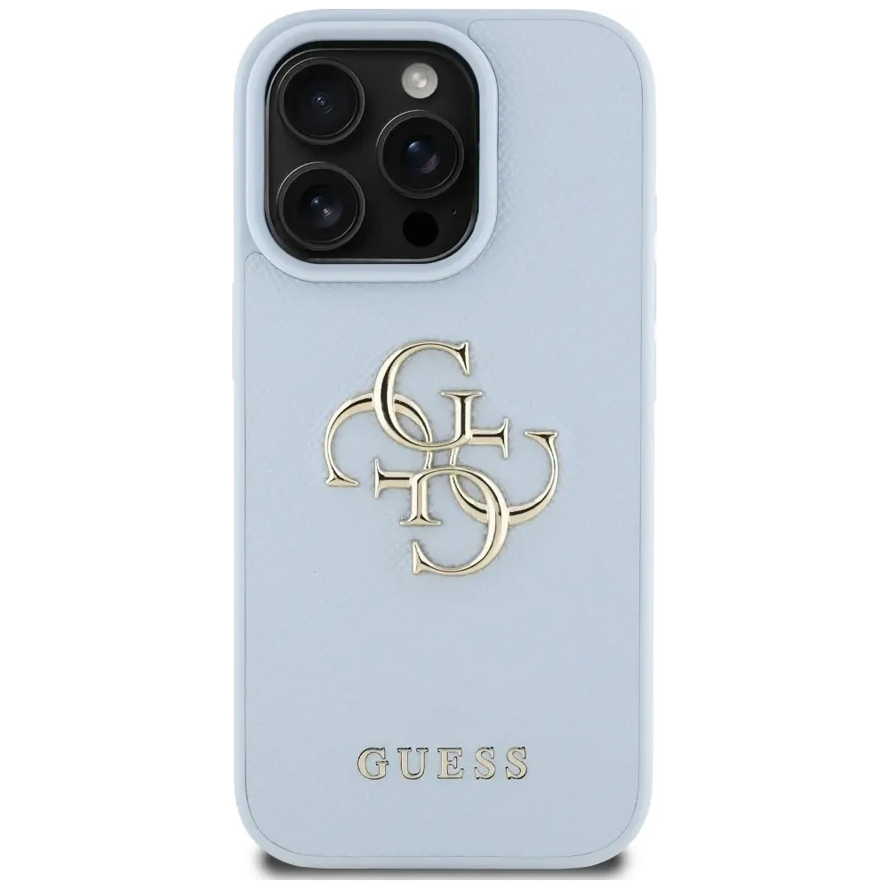 Hurtownia GSM - Etui Guess Grained Big 4G Logo Small Classic Logo do Apple iPhone 16 Pro modré - GUE4371 - {ean13} - Hurt