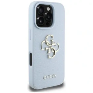 Hurtownia GSM - Etui Guess Grained Big 4G Logo Small Classic Logo do Apple iPhone 16 Pro modré - GUE4371 - {ean13} - Hurt