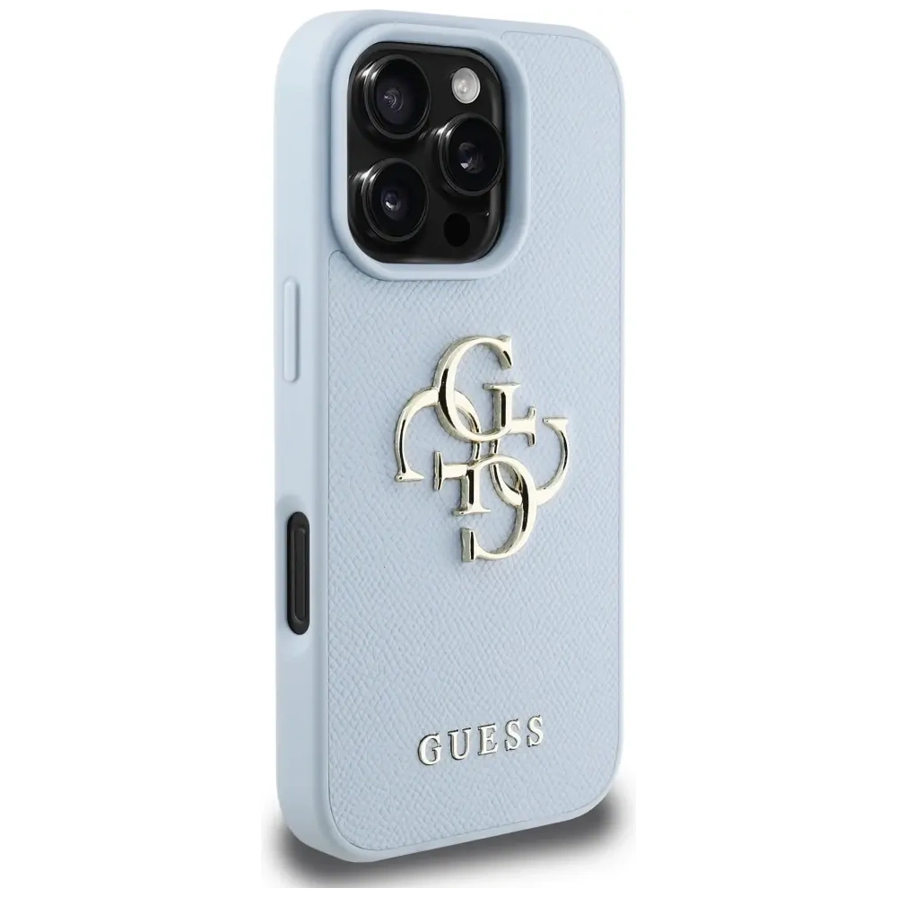 Hurtownia GSM - Etui Guess Grained Big 4G Logo Small Classic Logo do Apple iPhone 16 Pro modré - GUE4371 - {ean13} - Hurt