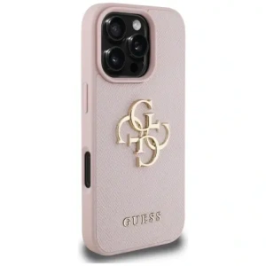 Hurtownia GSM - Etui Guess Grained Big 4G Logo Small Classic Logo pro Apple iPhone 16 Pro růžové - GUE4372 - {ean13} - Hurt
