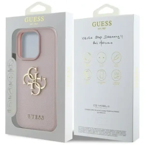 Hurtownia GSM - Etui Guess Grained Big 4G Logo Small Classic Logo pro Apple iPhone 16 Pro růžové - GUE4372 - {ean13} - Hurt