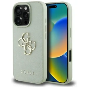 Hurtownia GSM - Etui Guess Grained Big 4G Logo Small Classic Logo do Apple iPhone 16 Pro zelený - GUE4373 - {ean13} - Hurt