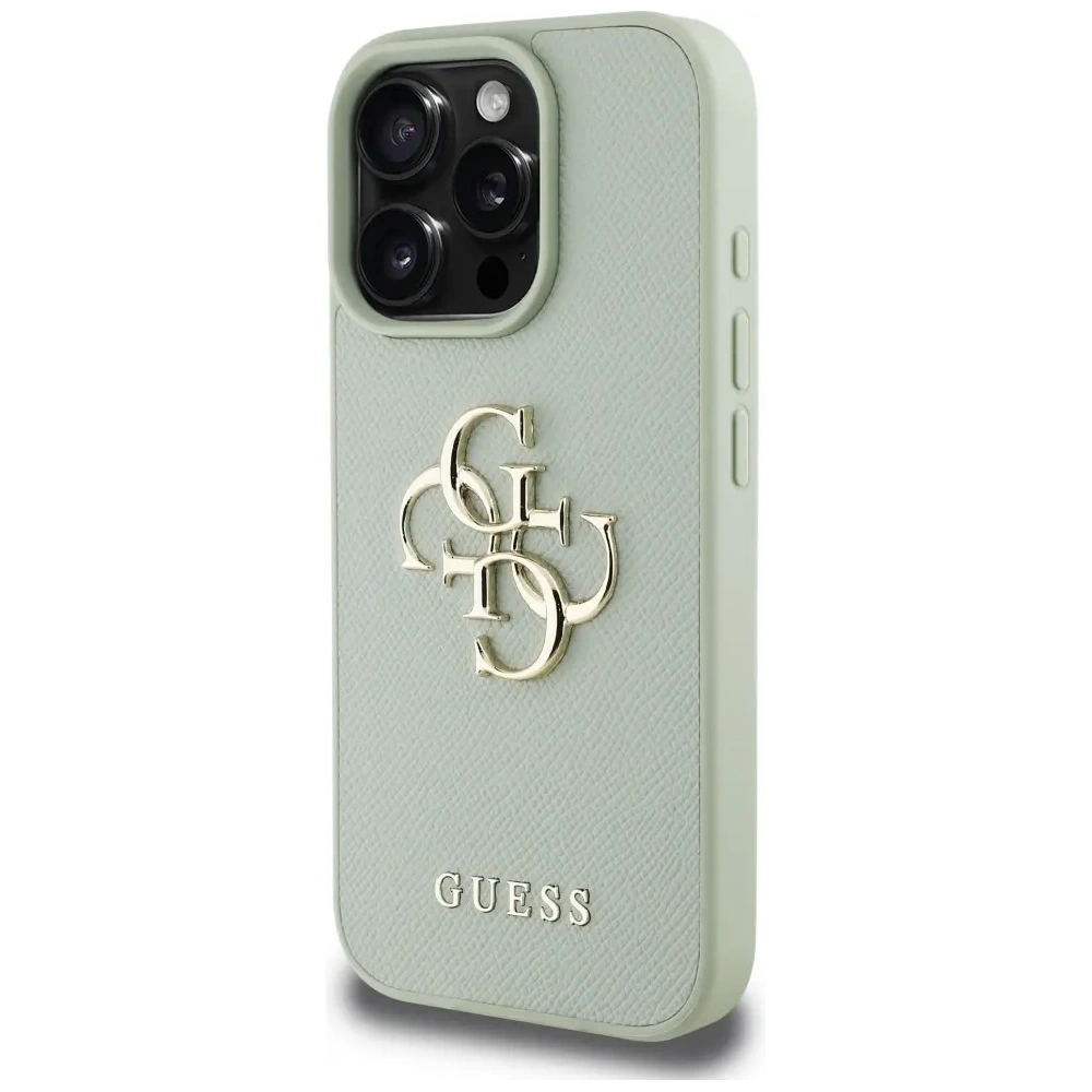 Hurtownia GSM - Etui Guess Grained Big 4G Logo Small Classic Logo do Apple iPhone 16 Pro zelený - GUE4373 - {ean13} - Hurt