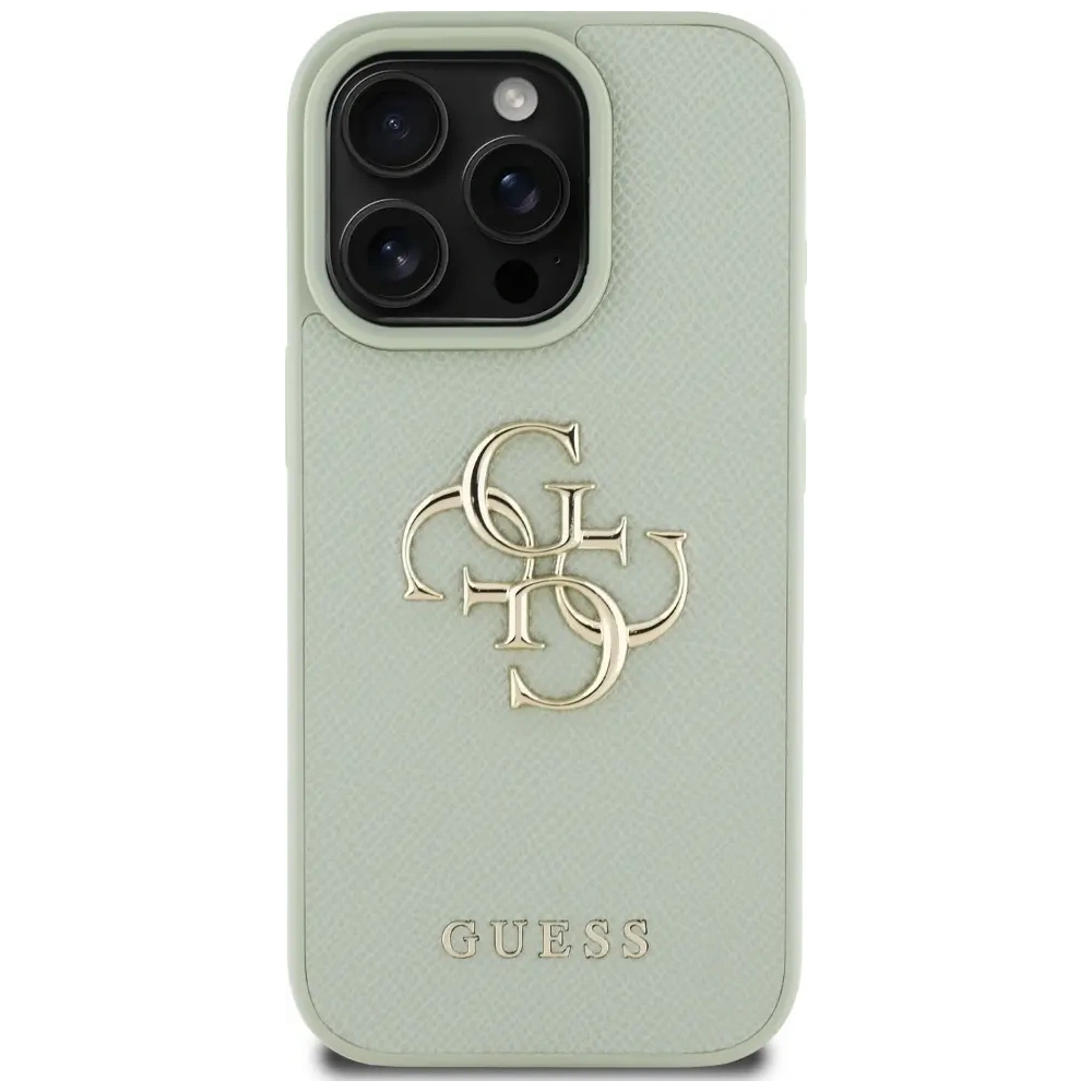 Hurtownia GSM - Etui Guess Grained Big 4G Logo Small Classic Logo do Apple iPhone 16 Pro zelený - GUE4373 - {ean13} - Hurt