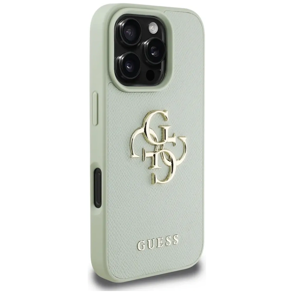 Hurtownia GSM - Etui Guess Grained Big 4G Logo Small Classic Logo do Apple iPhone 16 Pro zelený - GUE4373 - {ean13} - Hurt