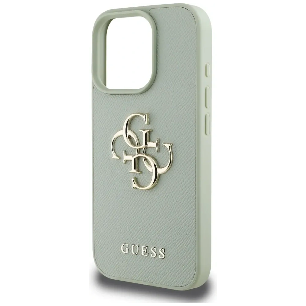 Hurtownia GSM - Etui Guess Grained Big 4G Logo Small Classic Logo do Apple iPhone 16 Pro zelený - GUE4373 - {ean13} - Hurt