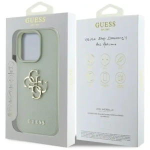 Wholesale Guess Grained Big 4G Logo Small Classic Logo Apple iPhone 16 Pro green - GUE4373 - {ean13} - Hurt
