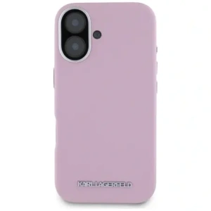 Hurtownia GSM - Karl Lagerfeld Saffiano complet înfășurat logo metalic alungit MagSafe Apple iPhone 16 roz - KLD21943 - {ean13} - Hurt