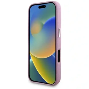 Hurtownia GSM - Karl Lagerfeld Saffiano complet înfășurat logo metalic alungit MagSafe Apple iPhone 16 roz - KLD21943 - {ean13} - Hurt