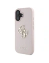 Hurtownia GSM - Guess Grained Big 4G Logo Kicsi Klasszikus Logo Apple iPhone 16 rózsaszín - GUE4374 - {ean13} - Hurt