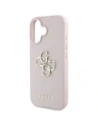 Hurtownia GSM - Guess Grained Big 4G Logo Kicsi Klasszikus Logo Apple iPhone 16 rózsaszín - GUE4374 - {ean13} - Hurt
