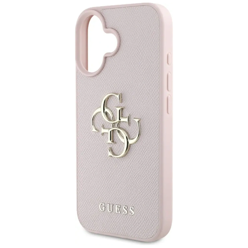 Hurtownia GSM - Etui Guess Grained Big 4G Logo Small Classic Logo do Apple iPhone 16 růžová - GUE4374 - {ean13} - Hurt