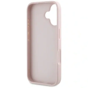 Wholesale Guess Grained Big 4G Logo Small Classic Logo Apple iPhone 16 pink - GUE4374 - {ean13} - Hurt