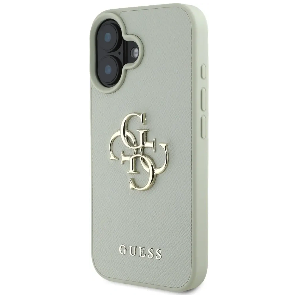 Hurtownia GSM - Etui Guess Grained Big 4G Logo Small Classic Logo do Apple iPhone 16 zielony - GUE4375 - {ean13} - Hurt