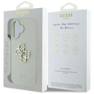 Wholesale Guess Grained Big 4G Logo Small Classic Logo Apple iPhone 16 green - GUE4375 - {ean13} - Hurt