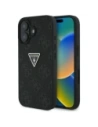 Guess Hot Stamp 4G Minta Háromszög Fém Logó Apple iPhone 16 fekete