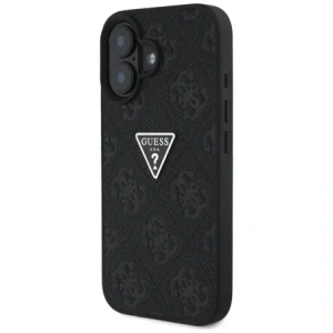 Wholesale Guess Hot Stamp 4G Pattern Triangle Metal Logo Apple iPhone 16 black - GUE4376 - {ean13} - Hurt