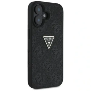 Hurtownia GSM - Guess Hot Stamp 4G Minta Háromszög Fém Logó Apple iPhone 16 fekete - GUE4376 - {ean13} - Hurt