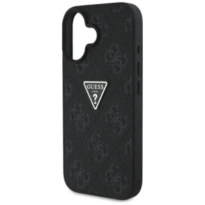 Wholesale Guess Hot Stamp 4G Pattern Triangle Metal Logo Apple iPhone 16 black - GUE4376 - {ean13} - Hurt