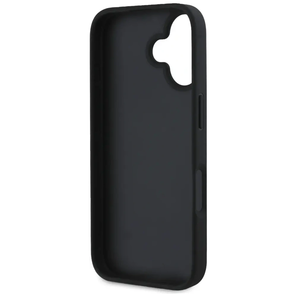 Hurtownia GSM - Guess Hot Stamp 4G Minta Háromszög Fém Logó Apple iPhone 16 fekete - GUE4376 - {ean13} - Hurt