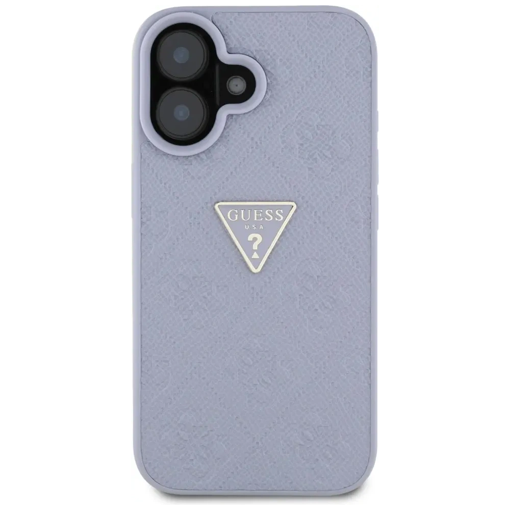 Hurtownia GSM - Guess Hot Stamp 4G Minta Háromszög Fém Logó Apple iPhone 16 lila - GUE4377 - {ean13} - Hurt
