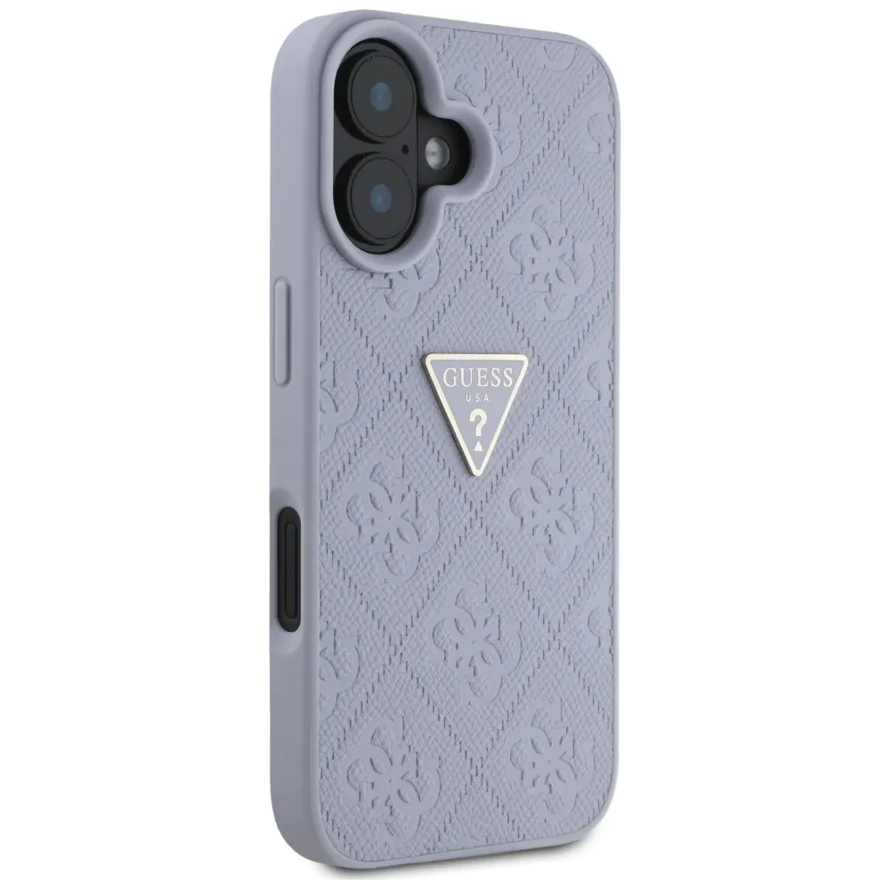 Hurtownia GSM - Guess Hot Stamp 4G Minta Háromszög Fém Logó Apple iPhone 16 lila - GUE4377 - {ean13} - Hurt