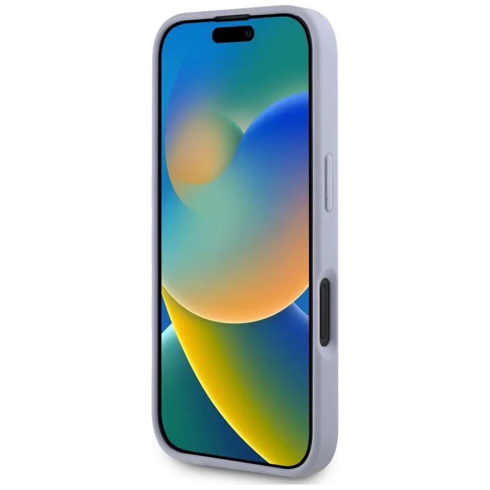 Hurtownia GSM - Guess Hot Stamp 4G Minta Háromszög Fém Logó Apple iPhone 16 lila - GUE4377 - {ean13} - Hurt