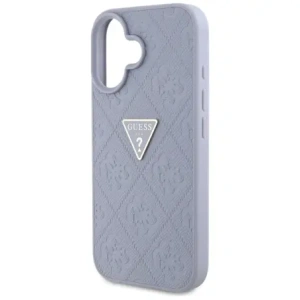 Wholesale Guess Hot Stamp 4G Pattern Triangle Metal Logo Apple iPhone 16 purple - GUE4377 - {ean13} - Hurt