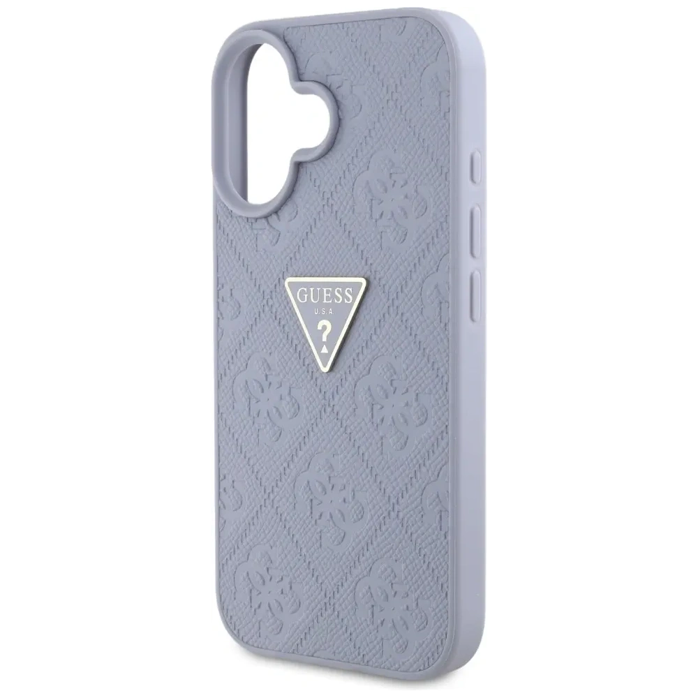 Hurtownia GSM - Guess Hot Stamp 4G Minta Háromszög Fém Logó Apple iPhone 16 lila - GUE4377 - {ean13} - Hurt