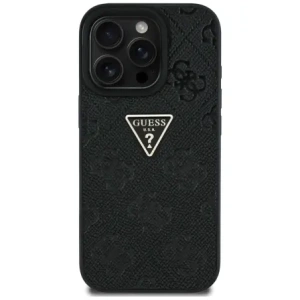 Hurtownia GSM - Etui Guess Hot Stamp 4G Pattern Triangle Metal Logo do Apple iPhone 16 Pro černé - GUE4378 - {ean13} - Hurt