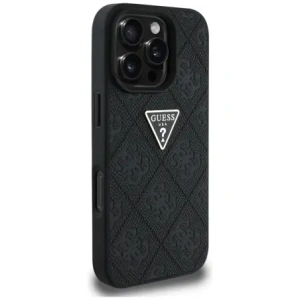 Hurtownia GSM - Etui Guess Hot Stamp 4G Pattern Triangle Metal Logo do Apple iPhone 16 Pro černé - GUE4378 - {ean13} - Hurt