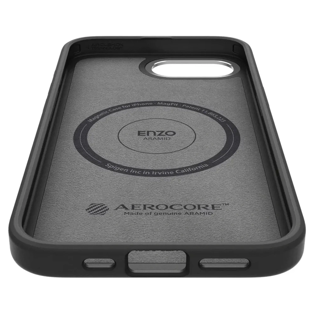 Wholesale Spigen Enzo Aramid Mag MagSafe Apple iPhone 16e Matte Black - SPN16684 - {ean13} - Hurt