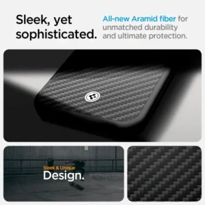 Wholesale Spigen Enzo Aramid Mag MagSafe Apple iPhone 16e Matte Black - SPN16684 - {ean13} - Hurt