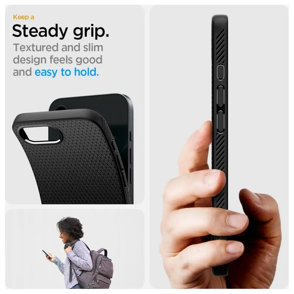 Hurtownia GSM - Etui Spigen Liquid Air Apple iPhone 16e Matte Black - SPN16685 - {ean13} - Hurt
