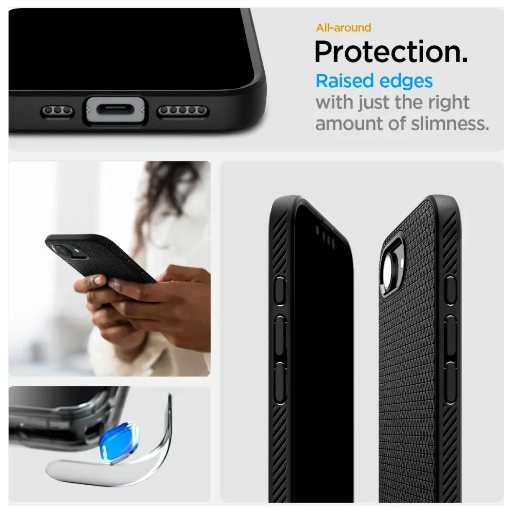 Hurtownia GSM - Etui Spigen Liquid Air Apple iPhone 16e Matte Black - SPN16685 - {ean13} - Hurt
