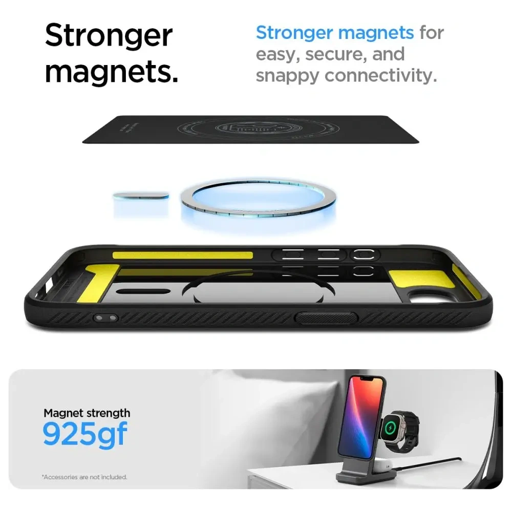 Wholesale Spigen Rugged Armor Mag MagSafe Apple iPhone 16e Matte Black - SPN16686 - {ean13} - Hurt