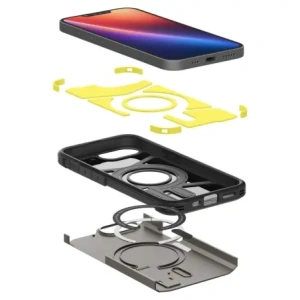 Hurtownia GSM - Etui Spigen Tough Armor Mag MagSafe Apple iPhone 16e Gunmetal - SPN16688 - {ean13} - Hurt