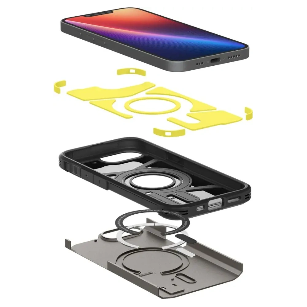 Hurtownia GSM - Spigen Tough Armor Mag MagSafe Apple iPhone 16e Gunmetal - SPN16688 - {ean13} - Hurt